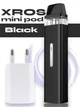 Pod система электронная сигарета Vaporesso XROS Mini Kit Black под подик электронка перезаправляемая многоразовая вапорессо искрос мини вейп стартовый набор для вейпинга с картриджем 2 мл corex + зарядный блок ACG - изображение 1