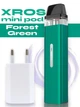 Pod система электронная сигарета Vaporesso XROS Mini Kit Forest Green под подик электронка перезаправляемая многоразовая вапорессо искрос мини вейп стартовый набор для вейпинга с картриджем 2 мл corex + зарядный блок ACG - изображение 1
