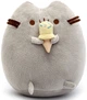 Мягкая игрушка Пушин кет Pusheen cat большой 23х25 см с Мороженым в лапках Серый n-11279 - изображение 1