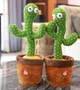 Танцюючий та співаючий кактус OPT-TOP Dancing Cactus на 120 пісень з підсвічуванням Зелений (1756374515) - зображення 6