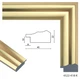 Дзеркало настінне в рамі Factura Gold small glossy 45х169 см золото - зображення 2