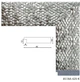 Зеркало настенное в раме Factura Graphite beehive 60х174 см серебристый/серый - изображение 2