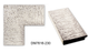 Зеркало настенное в раме Factura Textured silver 51х51 см серебро - изображение 2