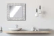 Зеркало настенное в раме Factura Textured silver 51х51 см серебро - изображение 4