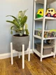 Підставка для вазона, квітів з дерева WoodDecor Біла - зображення 4