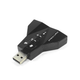 Звуковая карта 7.1 USB QTS-009 Black (16163) - изображение 7