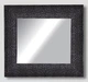 Зеркало настенное в раме Factura Black cube 51х54 см черное - изображение 1
