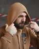 Тактичне зимове худи на флісі з принтом Дівчини L койот (90206) - зображення 4