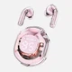 Беспроводные наушники TWS Ultrapods Pro с прозрачной RGB станцией-кейсом Pink - изображение 4
