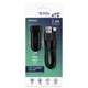АЗУ Ridea RCC-21312 Grand мощностью 12W с разъемами USB и Lightning, выходной ток 2.4A Black - изображение 4