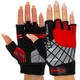 Перчатки для тренировок и фитнеса HARD TOUCH BC-8089 (PVC, PL, открытые пальцы, р-р M, Красный) - изображение 2