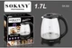 Электрочайник стеклянный 1500Вт Sokany GK-322 1,7 л прозрачный - изображение 3