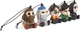 Набор из 5 фигурок подвесок Handmade by Robots Wizarding World Harry Potter Гарри Поттер виниловые шармы - изображение 4
