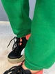 Штаны женские Pepper&mint 24-13 спортивные джоггеры резинка на талии утепленные M зеленые - изображение 7