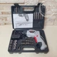 Викрутка з розкладною ручкою на аккумуляторі 4.8V електровикрутка-шуруповерт у валізі з насадками RD00-35, Сірий - зображення 6
