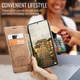 Чехол книжка Caseme с магнитом для Xiaomi 14T коричневый - изображение 6