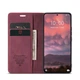 Чехол книжка Caseme с магнитом для Xiaomi 14T бордовый - изображение 4