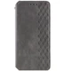 Противоударный кожаный чехол книжка GETMAN Cubic (PU) для Xiaomi Redmi 13 4G / Poco M6 4G Серый - изображение 1