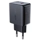 Компактное сетевое зарядное устройство СЗУ Acefast A1 PD20W single USB-C Black - изображение 1