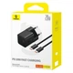 Мережевий зарядний пристрій МЗП Baseus GaN5 Fast Charger (mini) 1C 20W + Type-C to Type-C (P10110900113) Cluster Black - зображення 4