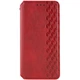 Протиударний шкіряний чохол книжка GETMAN Cubic (PU) для Xiaomi Redmi 13 4G / Poco M6 4G Червоний - зображення 1