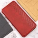 Протиударний шкіряний чохол книжка GETMAN Cubic (PU) для Xiaomi Redmi 13 4G / Poco M6 4G Червоний - зображення 4