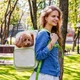 Рюкзак-переноска для собак и кошек WAUDOG Relax Eco 42 х 34 x 27 см до 8 кг Белый (9986Сollar) - изображение 5