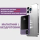 Повербанк Магнитный Power bank 10000mAh Magsafe 20W для iPhone для айфона с магнитной зарядкой Фиолетовый - изображение 2
