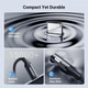 Переходник USB Type-C – 3,5 мм UGREEN CM720 Aux Dongle HiFi адаптер для наушников Black (25836) - изображение 4