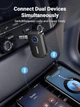 Адаптер Ugreen Bluetooth 5.3 Приемник Hi-Res 3.5мм minijack AUX-Type-C Кодеки AAC, SBC Стерео с Аккумулятором на 15 часов Два подключения одновременно Черный - изображение 3
