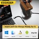 Перехідник Essager USB Type C 3,5 Jack/USB C 3,5 мм AUX для навушників (EYPT-ZY0G-P) - зображення 3