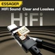 Перехідник Essager USB Type C 3,5 Jack/USB C 3,5 мм AUX для навушників (EYPT-ZY0G-P) - зображення 4