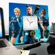 Стильные часы "Игра Fortnite. Персонажи Фортнайт" подарок для фанатов видеоигр, украшение детской комнаты, спальни, игровой - изображение 3