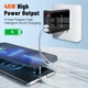 Блок живлення адаптер для швидкого заряджання на 4 порти 45W USB Type-C Швидка зарядка для телефону Samsung/iPhone/iPad Black (50168) - зображення 4