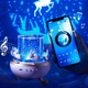 Проектор-ночник музыкальный Карусель зайчиков LED светильник с аккумулятором на 12 мелодий Розовый - изображение 4