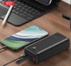 Повербанк с фонариком XO PR240 30 000mAh USB-C 20W/USB-A 22.5W Fully LCD Black - зображення 2