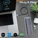 USB-C хаб 10-в-1 Promate Gegahub-5G Grey (gegahub-5g) - изображение 5
