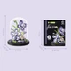 Конструктор ChaoLeChuang Фіолетова орхідея з пилозахисною кришкою (243 деталі). Micro Diamonds Blocks - зображення 2