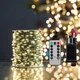 Светодиодная новогодняя гирлянда нить "Роса" на катушке 100м, 220V, 1000 LED, 8 режимов, зеленый провод (теплый белый) - изображение 10