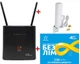 Cтационарный 4G роутер WI-FI 3G/4G LTE OLAX AX9 PRO 4000 мАч + Наружная уличная всенаправленная 3G/4G LTE антенна 2х12 dBi 700-2700 MHz MIMO + Подарок - симкарта для интернета Киевстар - изображение 1