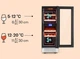 Винна шафа KLARSTEIN Vinovill17 Built-In Duo двозонний/скляні дверцята 17 пляшок 53л холодильник для вина - зображення 4