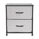 Комод побутовий LUMINARIA PERFECT GRAY 2B (органайзер для зберігання речей та одягу) - зображення 2