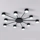 Люстра потолочная LUMINARIA RAY SLIM 10xGX53 BLACK 220V IP20 - изображение 1