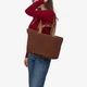 Сумка женская замшевая шоппер большая Regina Notte Shopper 3791 Темно-рыжий - изображение 2