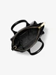 Жіноча сумка Michael Kors Avril Small Logo and Leather Satchel (чорна) - зображення 2