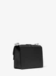 Женская сумка Michael Kors Greenwich Small Color-Block Logo and Saffiano Leather Crossbody Bag (черная/серебро) - изображение 3