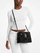 Женская сумка Michael Kors Hamilton Small Leather Satchel (черная) - изображение 3