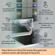 Вытяжка кухонная KLARSTEIN Royal Flush Eco 60 см Черный (10032863) - изображение 3