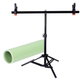 Комплект держатель фона + салатовый ПВХ Фон 70×140 см Profi-light - изображение 1