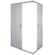 Кабина для душа BRAVO прямоугольная двухдверная без поддона Notec N120FS 120x80x185см матовый витраж 5 мм профиль сатин 000028403 - изображение 2